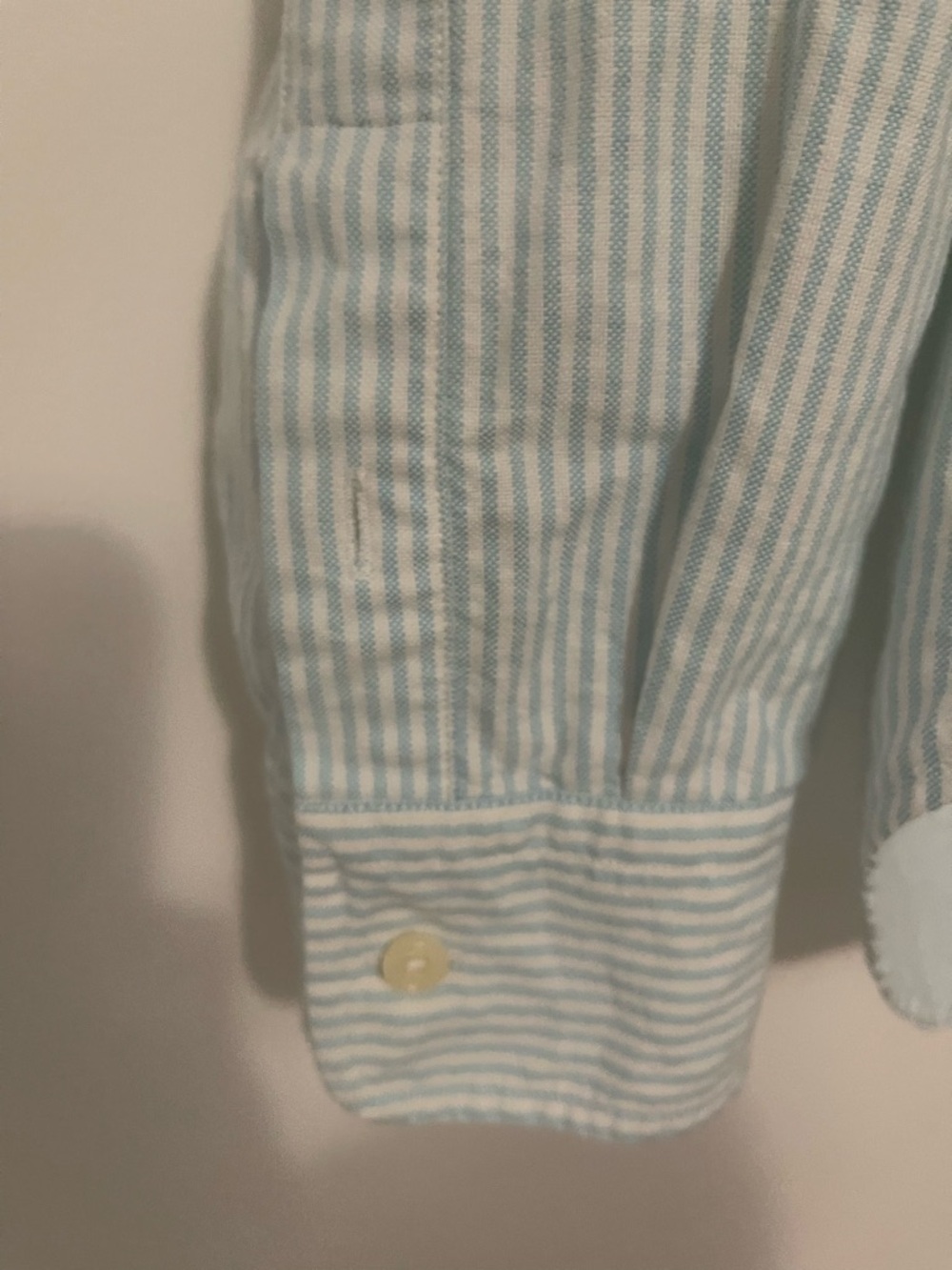 Ralph Lauren Light Blue and White Striped Button-Down Shirt - Picture 6 of 8
